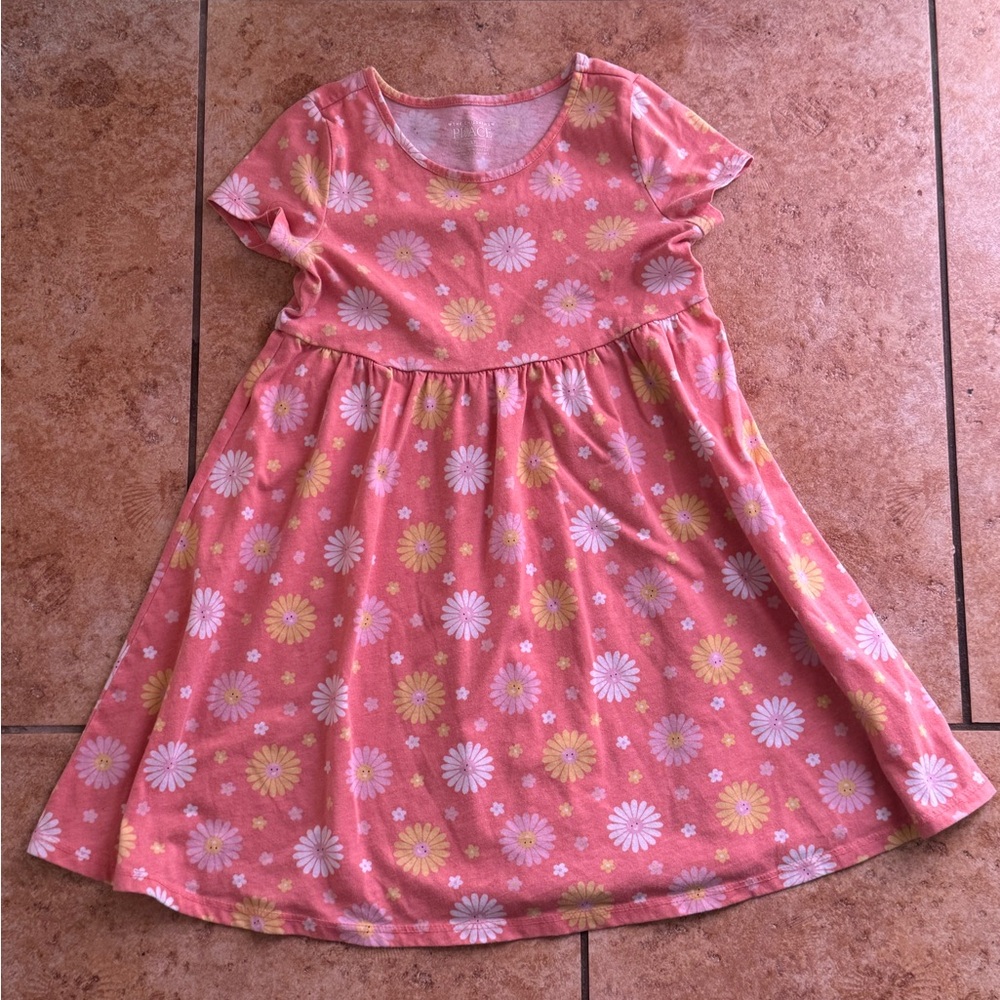 Floral Pink Kids Dress